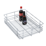 STAINLESS STEEL BOTTLE BASKET (6″ HEIGHT X 17″ WIDTH X 20″ DEPTH) 6MM WIRE