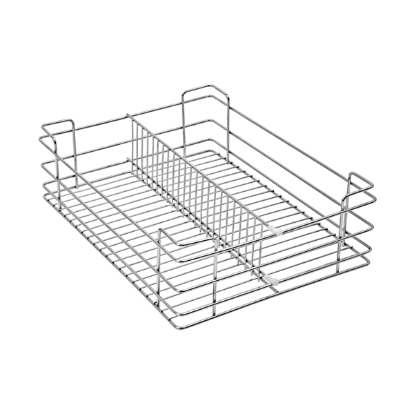 Kitchen Baskets-GaganEnterprise Partition Basket (4″ Height X 15″ Width X 20″ Depth) 5mm wire Stainless Steel
