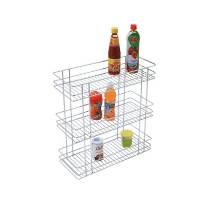 CUPBOARD BASKET (8″ HEIGHT X 21″ WIDTH X 20″ DEPTH) STAINLESS STEEL