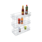 Triple Baskets Pull-Out (21x6x20) Stainless Steel