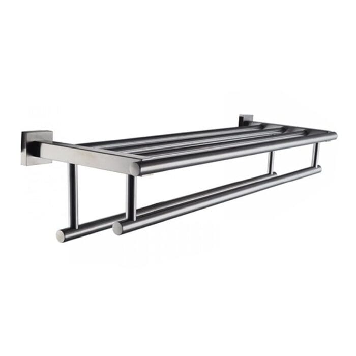 White Metal SS Towel Rack - Image 1