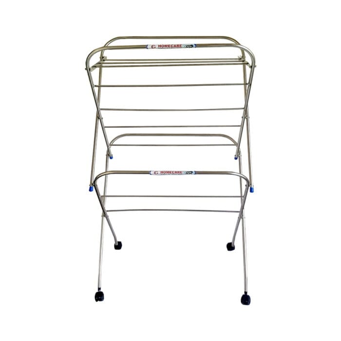 Homecare Stainless Steel Cloth Drying Stand with wheel