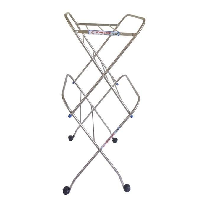 Homecare Stainless Steel Cloth Drying Stand with wheel