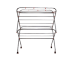 Homecare Stainless Steel Cloth Drying Stand 16-4 Rods 7 Soot Pipe 3 Feet Width With Wheels (New Model) - Image 3