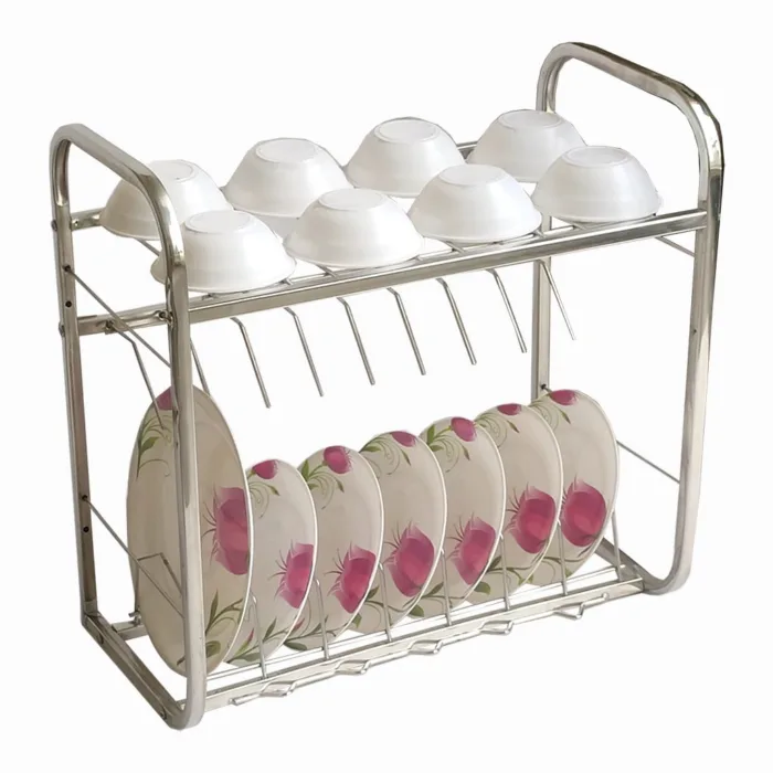 Homecare Stainless Steel Kitchen Utensils Rack (18x18) - Image 1