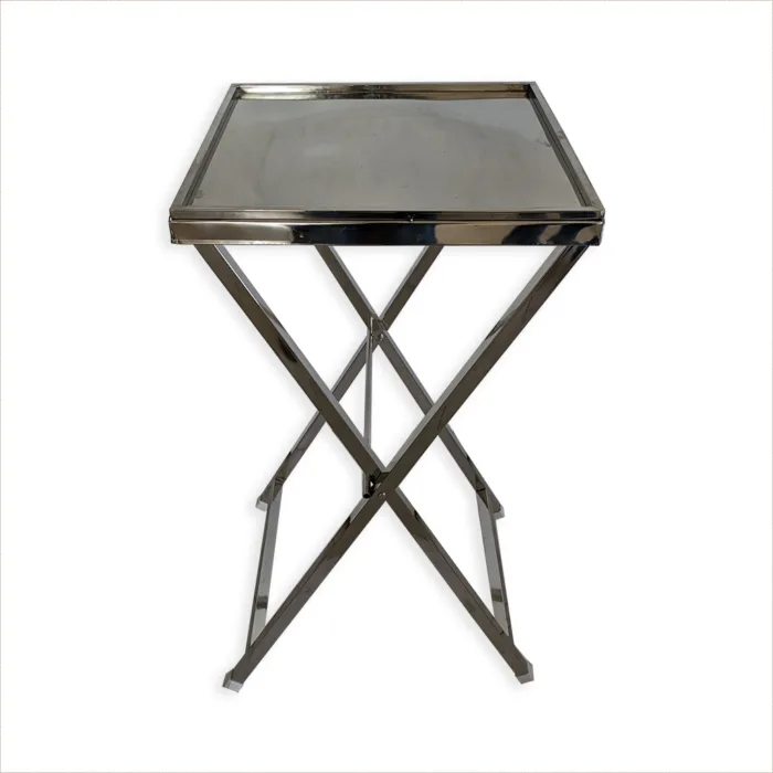 SS Standing Table 21x21 Inch Top with Border - Image 1