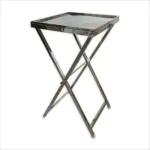 SS Standing Table 21x21 Inch Top with Border - Image 3