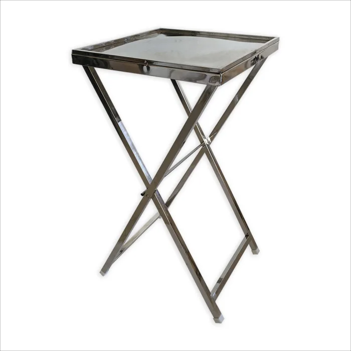 SS Standing Table 21x21 Inch Top with Border - Image 3