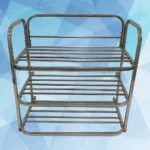 Stainless Steel Shoe Rack 3 Shelves
