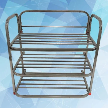 Stainless Steel Shoe Rack 3 Shelves